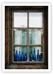 Bottles in a window &ndash; near Wadowice, Poland