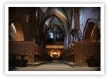 This church in Rudy, Poland was a former convent and rebuilt twice due to fires